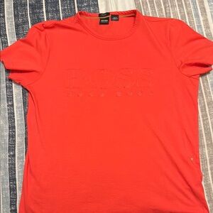 Hugo Boss Red Short Sleeve Tee